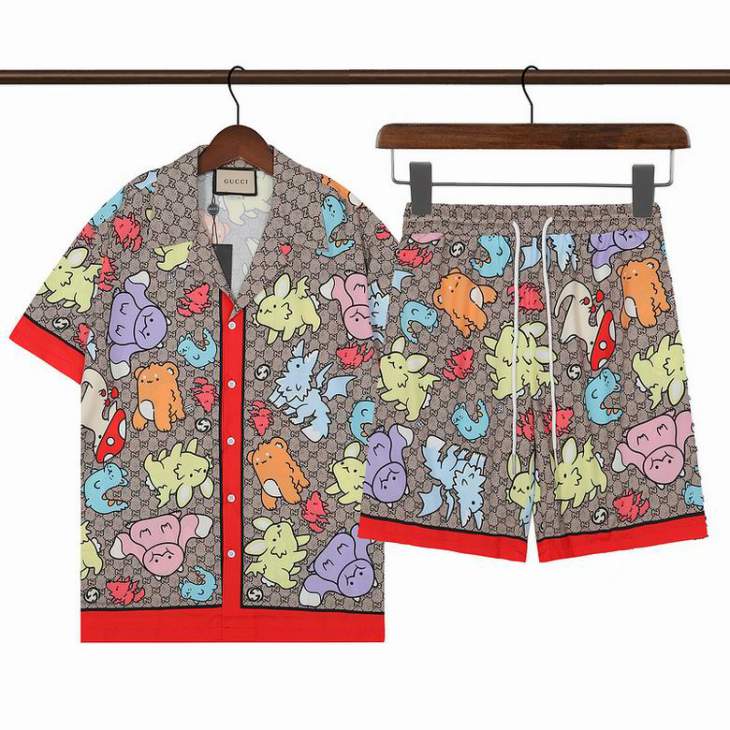 Picture of Gucci Shirt Pant Suits _SKUGucciM-3XLystxQ20521886